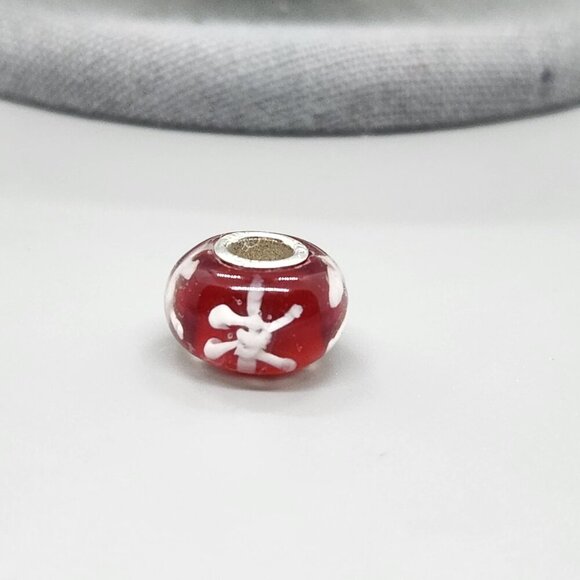 Lot of 8 - Glass Bead Charms for Bracelets marked 925 - Picture 3 of 16